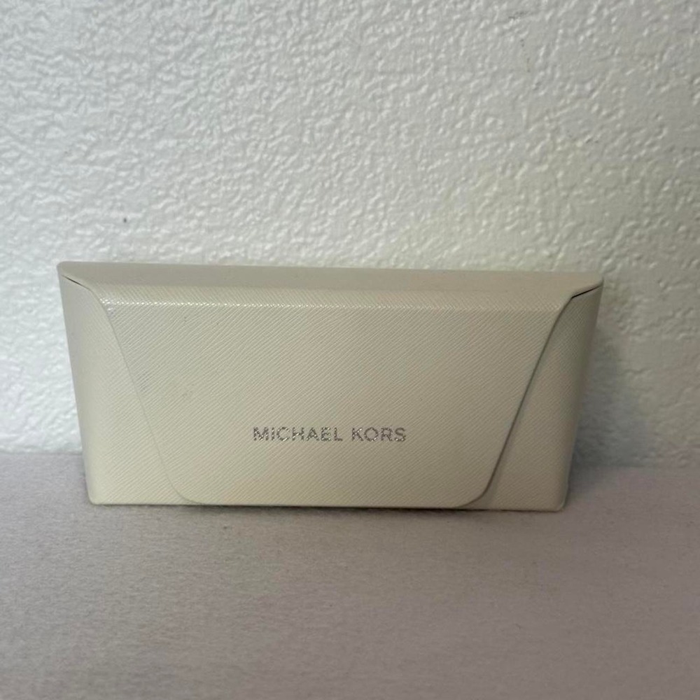 Michael Kors Cream Sunglasses Eyeglass Case w Cloth & Booklets NO GLASSES
